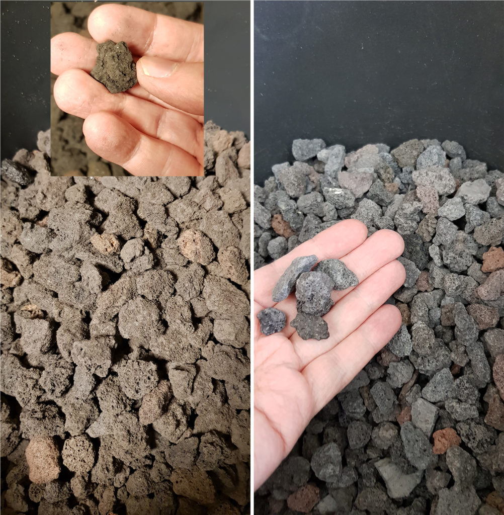 Lavasteine aus Baumarkt reinigen