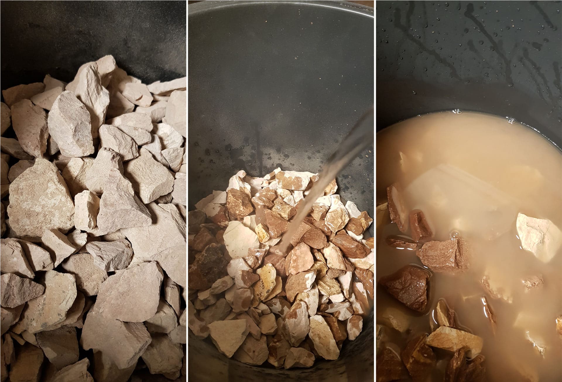 Steine aus Baumarkt reinigen