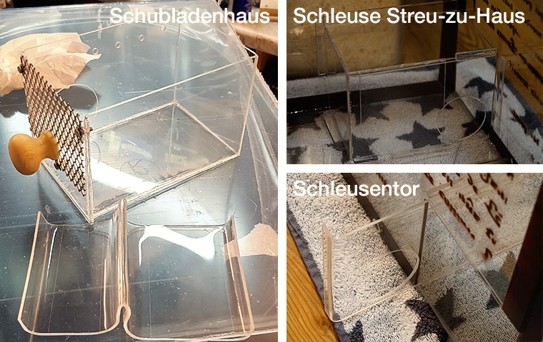 Schubladenhaus für Untergrund